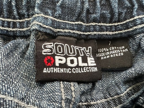 South Pole RN82628 Y2K Boys Denim Jean Shorts Size 7, Large Graphics - Picture 4 of 8