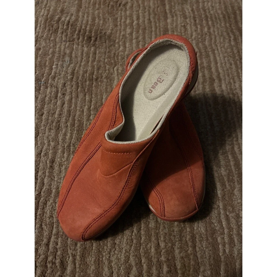 L.L. Zuecos de cuero Bean Mules zapatos informales cómodos sin cordones 6M Foto 3 de 3