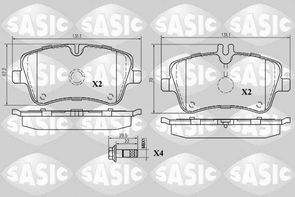 Plaquettes de frein avant Mercedes Classe C W203 pour C220 CDI et C180