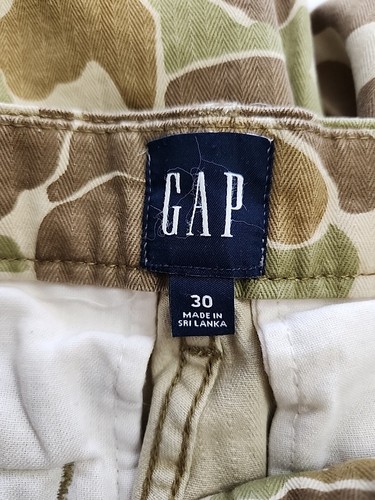 Pantalones Cortos Carga GAP Para Hombre 30 Camuflados 8" Por encima de la Rodilla NUEVO - Imagen 2 de 6
