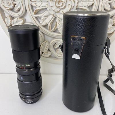 Untested Vivitar 85-205mm 1:3.8 Macro Focusing Auto Zoom No:22237048 W/case