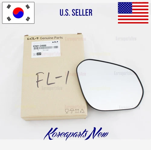 Mirror GLASS + HOLDER Right PASSENGER HEATED ⭐GENUINE⭐ fits Kia EV6 2022-2024