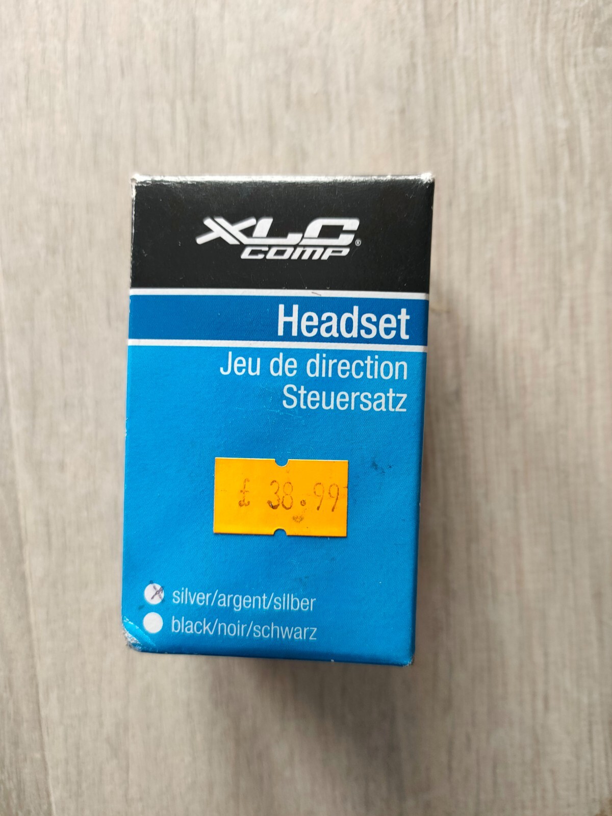 XLC Bike A-head Threadless Headset Alloy 28.6mm Comp Silver1 1/8""