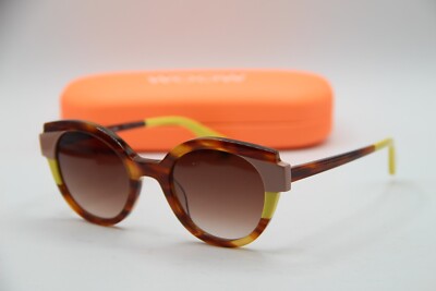 NEW WOOW SUPER WINGS 1 COL 1525 BRN YELLOW TORT GRADIENT SUNGLASSES W/CASE 49-21