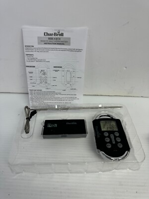 Char Broil Grill remote digital meat thermometer & receiver programable - A1158
