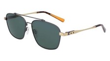 New SHINOLA by Flexon SH-2100S 072 Gunmetal  Gold Sunglasses with Green Lenses