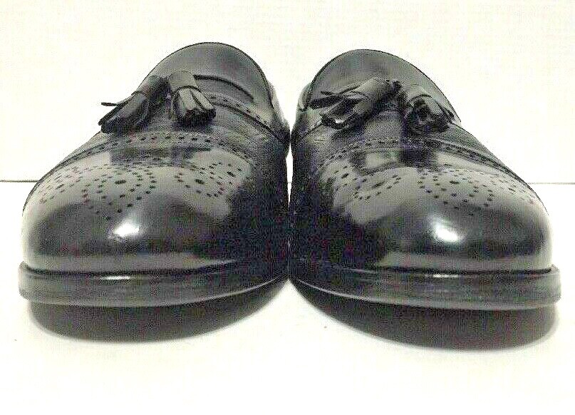 Mezlan Havana Loafers Shoes Tassel Slip On Cap Toe Black  display picture 1