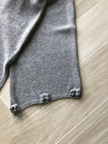 SCIARPA BLUMARINE DONNA LANA E CASHMIR MADE IN ITALY COLORE grigio E Swarovski - Foto 3 di 5