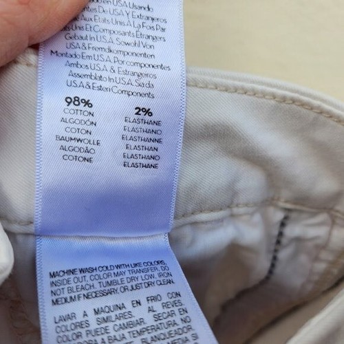 NWOT MOTHER Women Straight Shaker Ankle Prep Killing Time White Pink Size 29 - Picture 12 of 12