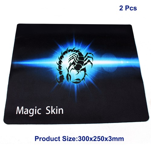 Black Mouse Mat Laptop Computer Office Mouse Pad Mat Anti-slip Rubber Mousepad - Picture 10 of 10