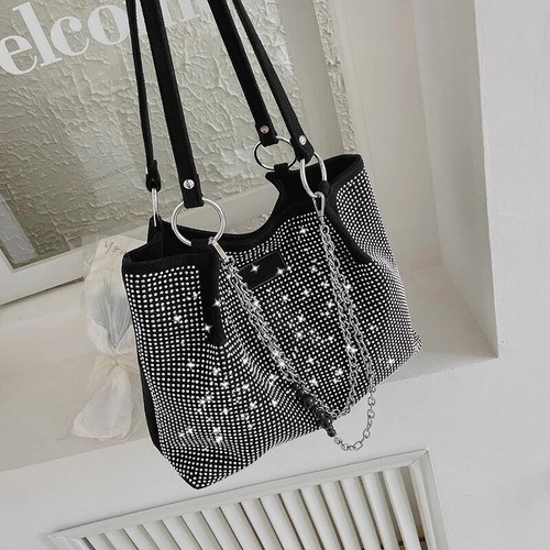 Bucket Bag Damen Schultertasche Trendy Achseltasche Handtasche Geldbeutel Bolsa - Bild 14 von 19