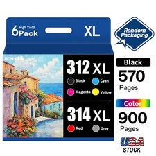 High Yield 312XL 314XL Ink Cartridge For Epson Expression XP8500 XP8600 XP15000