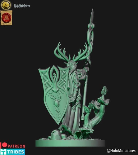 Wood elves spear lord wargaming - dnd - tabletop gaming - old world - Imagen 3 de 5