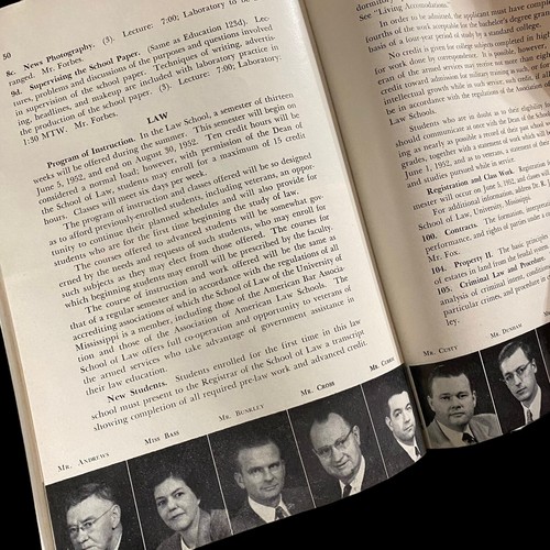 University of Mississippi 1952 Sommerbulletin mit Fotos Ole Miss Kurse - Bild 7 von 10