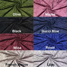 Velvet Panne Iceberg Fabric by the Yard - Crushed Velvet Dress Fabric