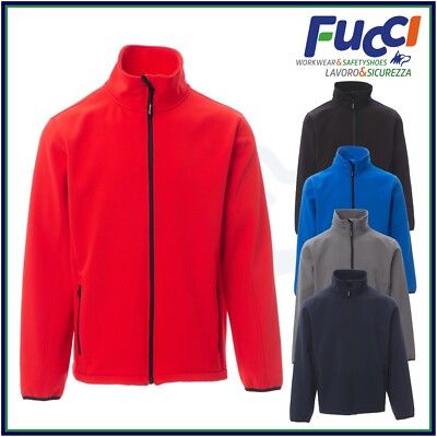 Felpa Uomo Con Zip Intera e Tasche Senza Cappuccio Impermeabile Sport da  Lavoro