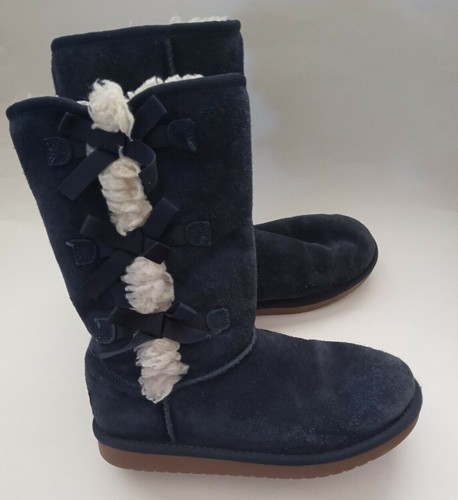 KOOLABURRA by UGG Suede Women's Blue Boots Size 4 ( 941) - Picture 2 of 12