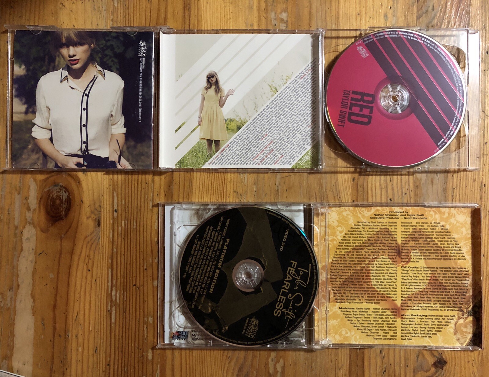 Lot Of 5 Taylor Swift Cds Fearless Red Speak Now 1989 Self Titled St