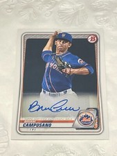 Brian Campusano 2020 Bowman Prospects Paper #PA-BC RC Auto New York Mets