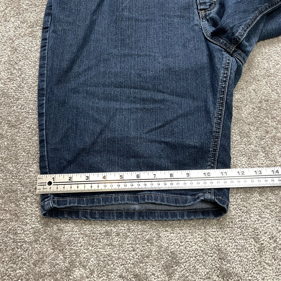 Pantalones Cortos Riders by Lee Jean Mujer 18 Azul Denim Lavado Oscuro Informales Sólidos 10" Entrepierna Foto 2 de 4