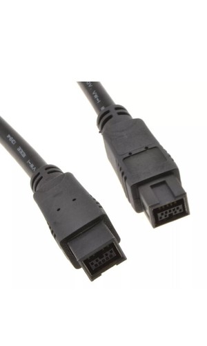 2m Firewire 9 Pin to 9 Pin CABLE New Freepost - 第 1/3 張圖片