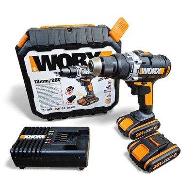 WORX WX372 Akku Schlagbohrschrauber 20V Akkuschrauber 13mm