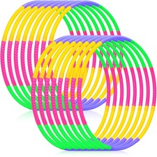 Vinsot Detachable Plastic Exercise Hoop Rings - Adjustable, Colorful Toy Hoops
