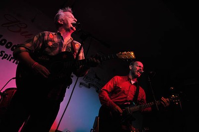 Billy Bragg Wayne Kramer perform live on stage at the Breaking Roc- Old Photo 3