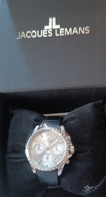 Jacques Lemans Damen Chronograph Armbanduhr 10 ATM