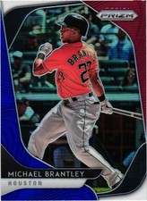 2020 Panini Prizm Red White & Blue Parallel Michael Brantley - Houston Astros