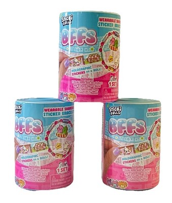 Sticki Rolls BFFs Lot of 3