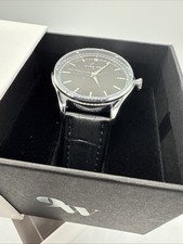 Nine West Bold Men's Jasper Watch Black Leather Band Water Resisitant