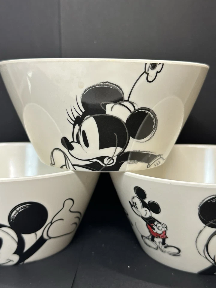 3 ZAK! Diseños Disney Mickey Mouse y Minnie Sketch Cereal-Helado-Sopa Cuencos Foto 4 de 4
