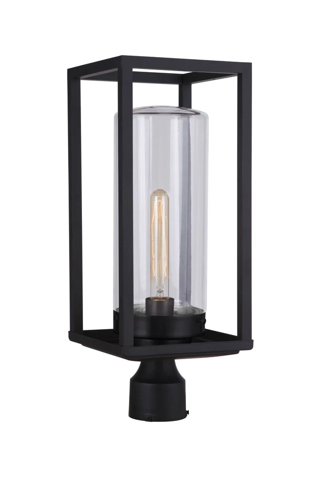 Luz de poste artesanal ZA4825 Neo 18" altura - latão acetinado meia-noite - Imagem 3 de 4