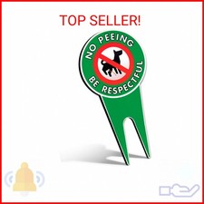6"x12" No Peeing Dog Sign  Dog Stake for Yard Pick Up After Your Dog Sign  No