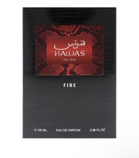 RASASI Hawas Fire Eau De Parfum Spray 100ML(3.4 Oz) - Bold Long Lasting Arabian