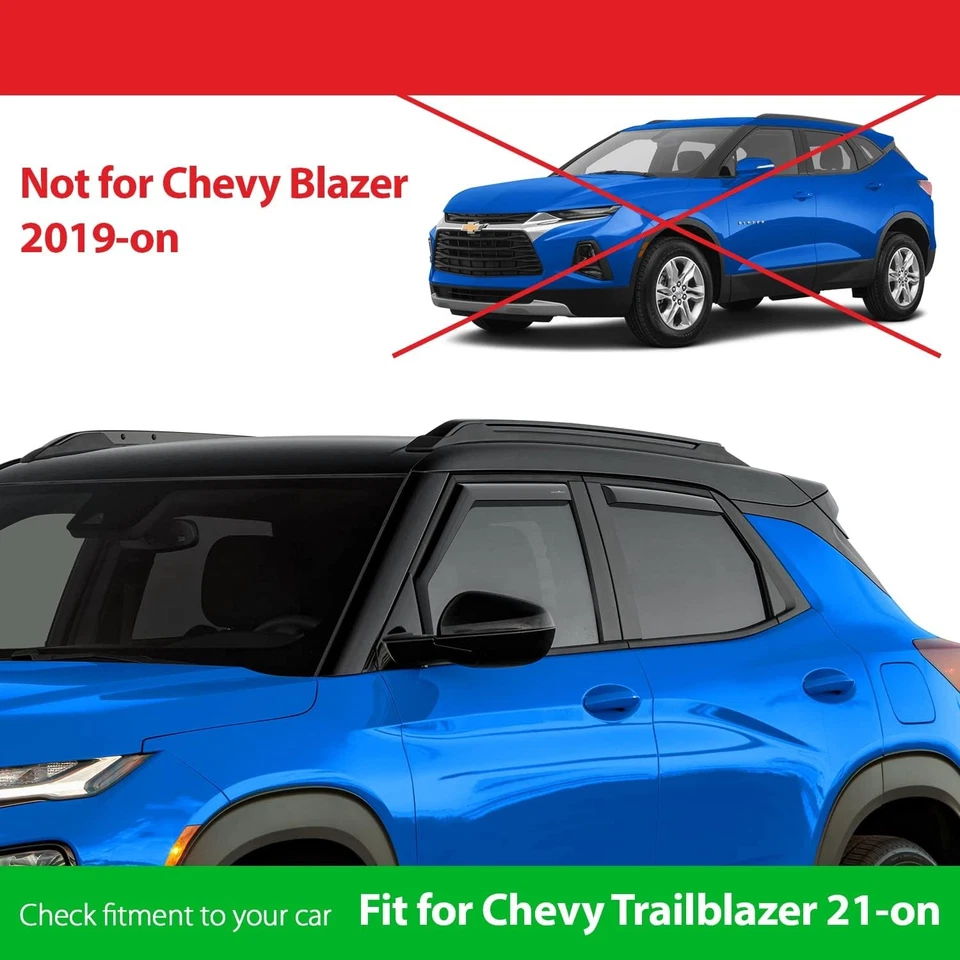 Goodyear Shatterproof in-Channel Window Deflectors for Chevrolet Trailblazer - Image 3 of 4
