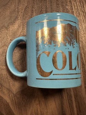 Cool Colorado Coffee Mug - Turquoise & Gold
