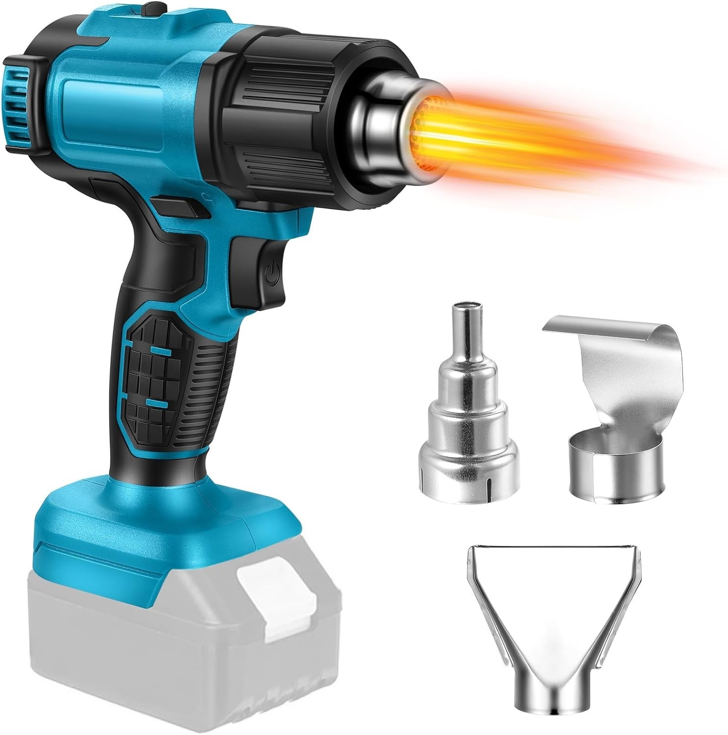 Pistolet à air chaud sans fil pour batterie Makita 18V décapeur thermique portable noir
