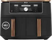 Ninja Foodi MAX Dual Zone HeißLuftfritteuse AF400EUCP Kupfer/Schwarz 9,5 Liter