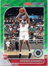 2019-20 Hoops Premium Stock #222 Mfiondu Kabengele Prizms Green