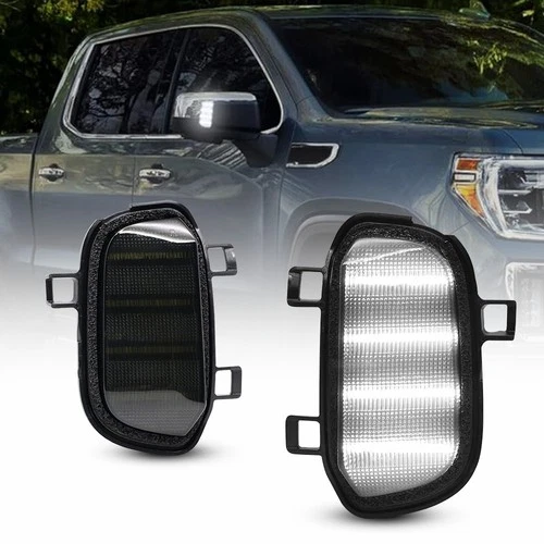 LED Side Mirror Light Lamp Puddle For 2019-2022 Chevy GMC Silverado Sierra 1500