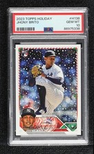 2023 Topps Holiday Jhony Brito #H138 PSA 10 GEM MT 16to
