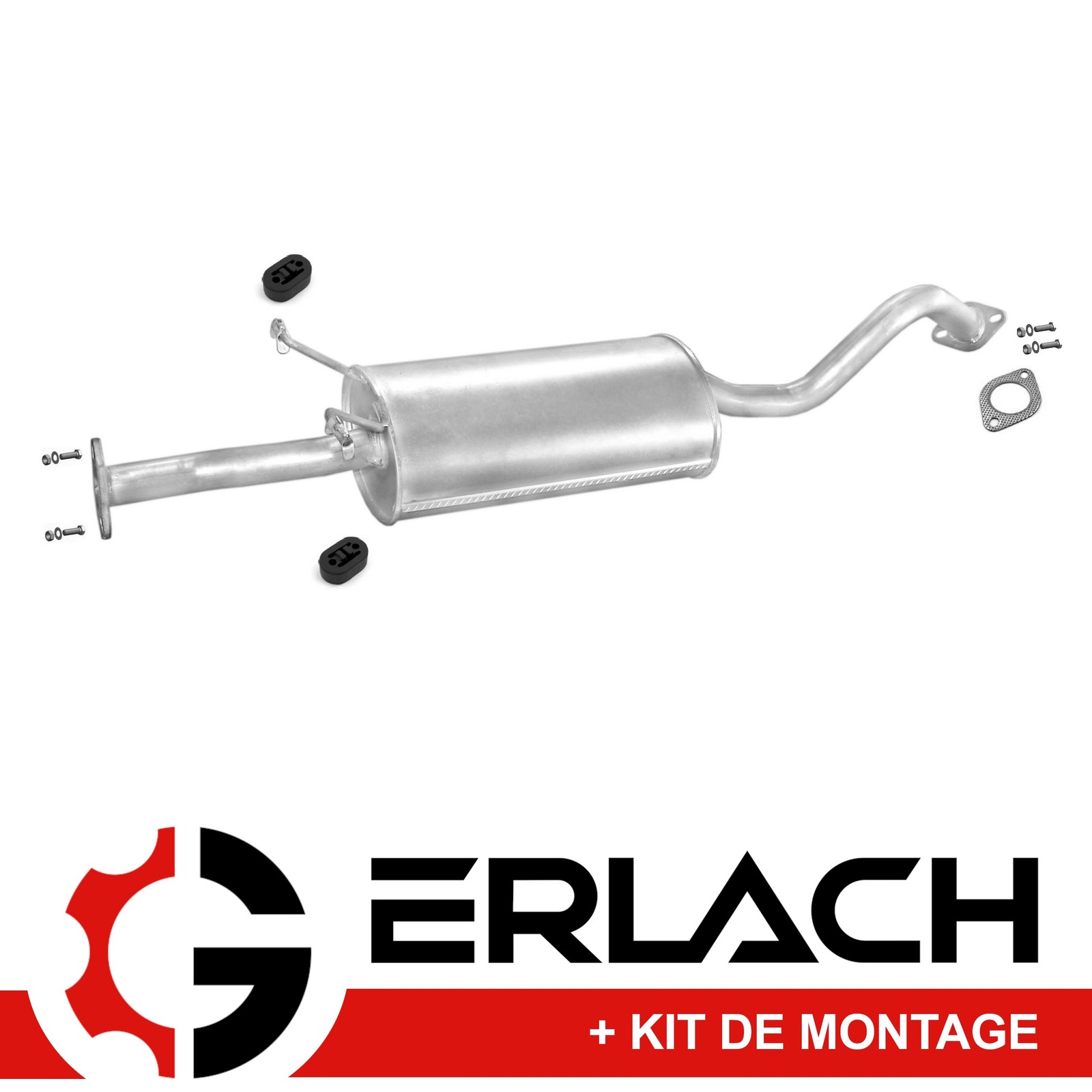 Silencieux intermediaire pour Hyundai H100 2.5 D 1512 durable en acier renforce