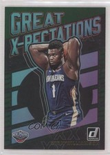 2019-20 Panini Donruss Great X-Pectations Green Flood Zion Williamson #7 0po0