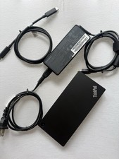 Lenovo ThinkPad Universal USB-C Dock LDA-KP TYPE 40AY W/ 90W Charger USB-C.