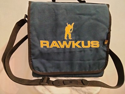 VTG Rawkus Records Vinyl Record Bag or Messenger Bag, Navy.Rawkus= Mos Def/Kweli
