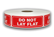 1x3 DO NOT LAY FLAT Labels Shipping Mailing Fragile Stickers 5 RLS of 300 EA