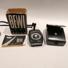 Vintage Bewi Quick Light Meter, With Instructions And Case.