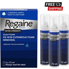 Regain ForMen Extra Strength Hair Growth Treatment Foam 3x73ml 3 Months Supply